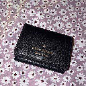 Small Kate spade foldable black wallet